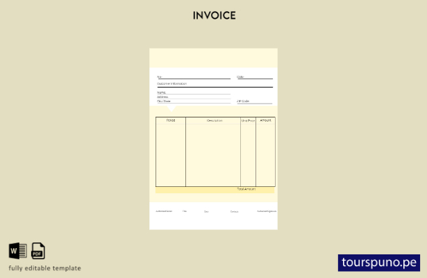 lista para imprimir plantilla de factura de ventas comercial editable